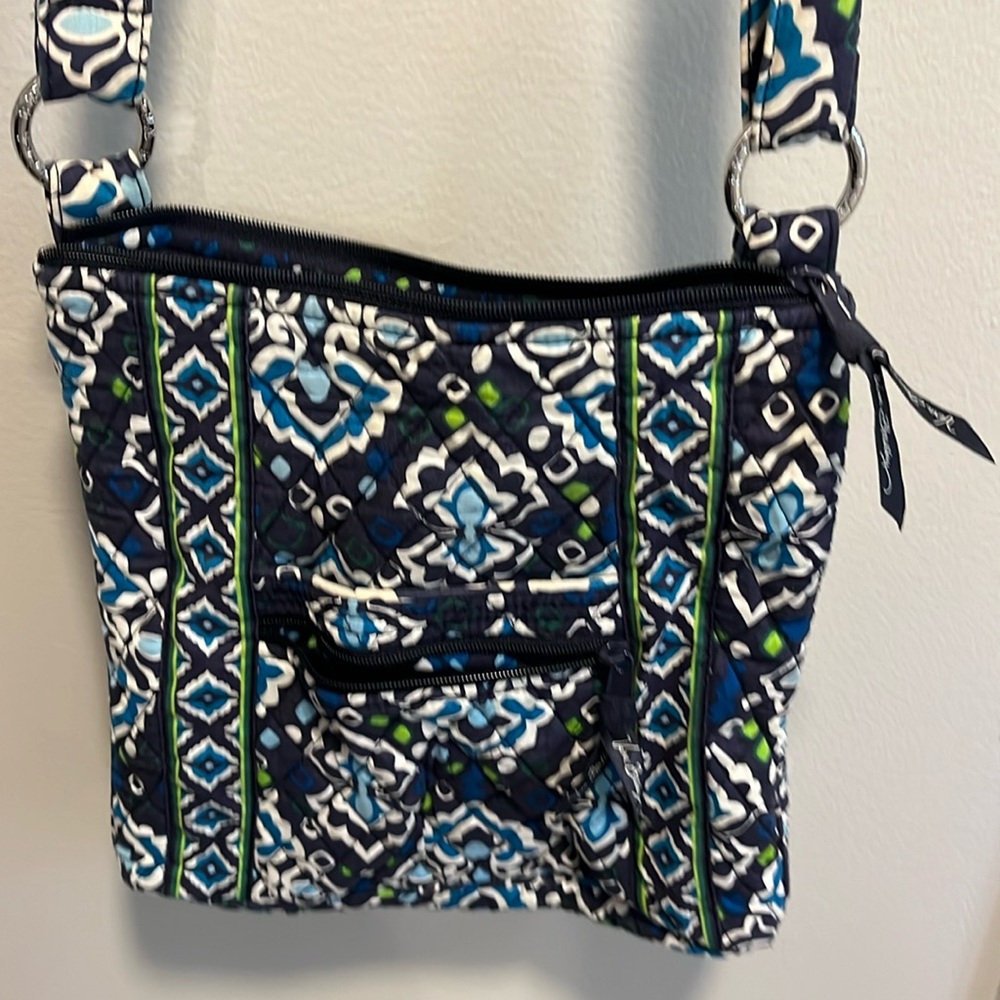 VERA BRADLEY Retired Ink Blue Hipster Crossbody Bag